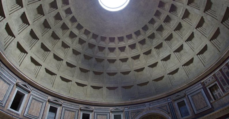 Pantheon - People Gathering in Dome Building
