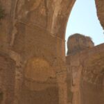 Baths Of Caracalla - View of Arches in the Ancient Ruins of Baths of Caracalla in Rome, Italy