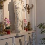 Patron Saints - Religious Statue Inside a Church