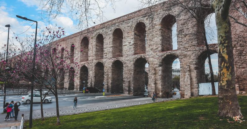 Roman Aqueduct - The Aqueduct of Valens, Istanbul, Turkey